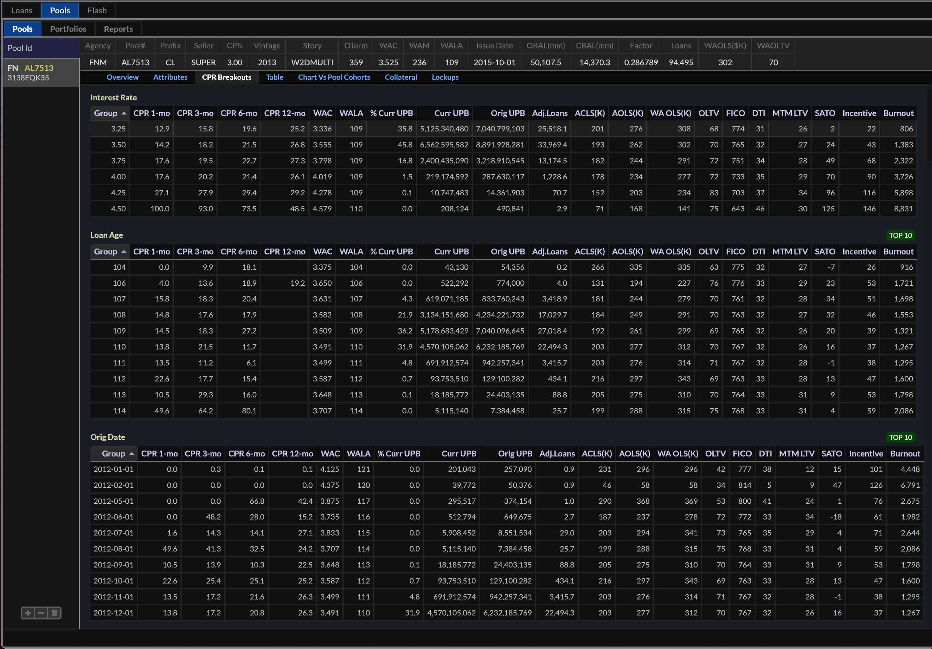 StoryBook Pool interface